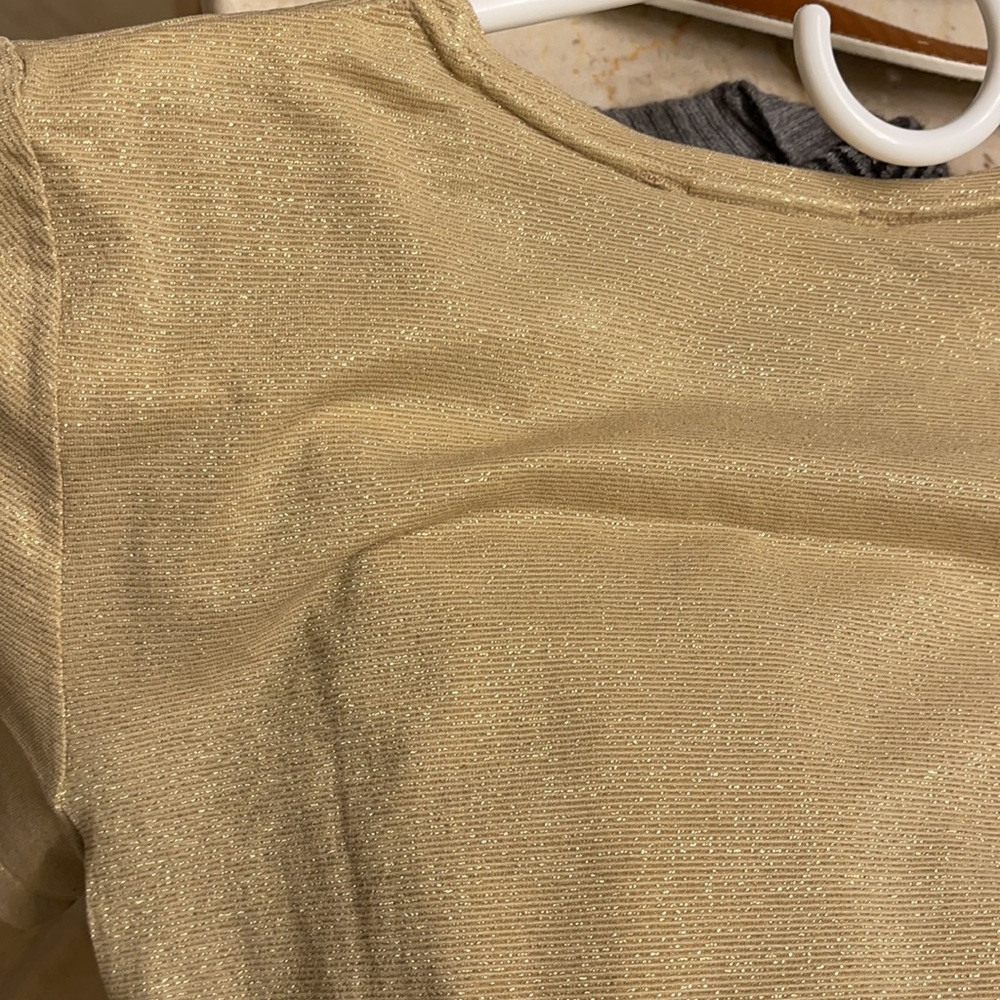 Banana Republic- Tan/Gold Top, XS